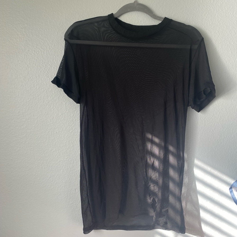 Topshop Mesh Tee